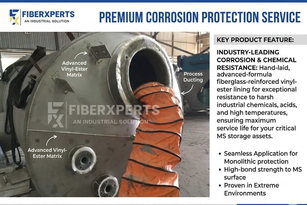 FRP COATED MS TANK