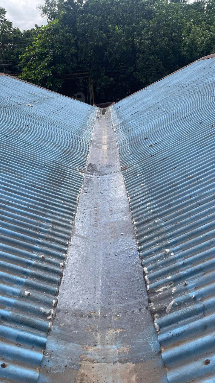 Emergency FRP Waterproofing of Warehouse Water Gutter at AKS Oil Mill