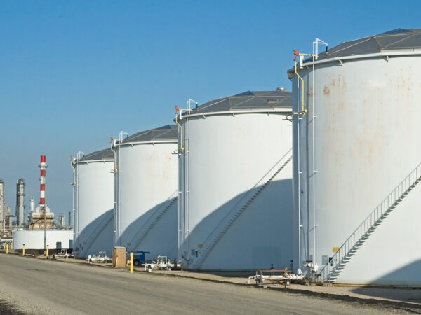The storage tanks at an oil refinery complex
** Note: Slight blurriness, best at smaller sizes